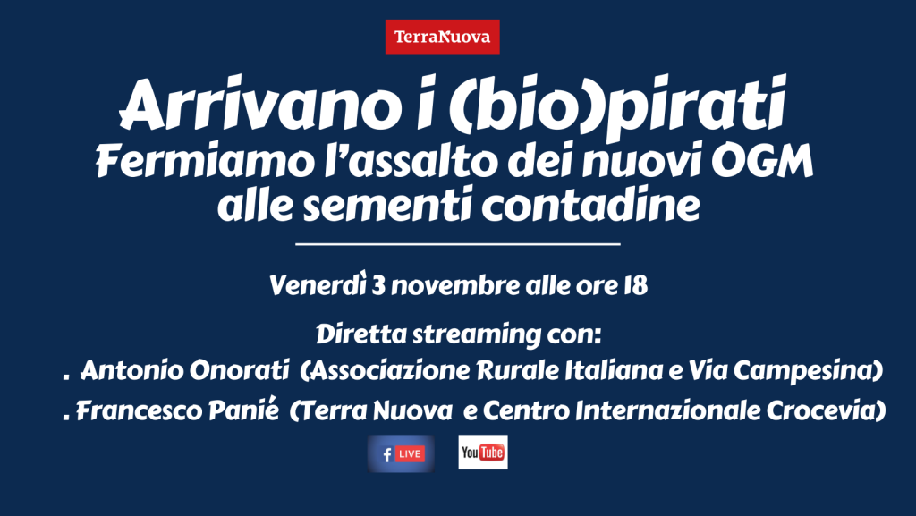 Arrivano i (bio)pirati: fermiamo l’assalto dei nuovi OGM alle sementi contadine