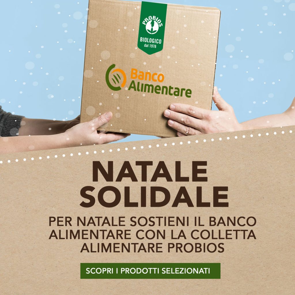 Banco alimentare e Probios: insieme per il progetto Natale Sospeso