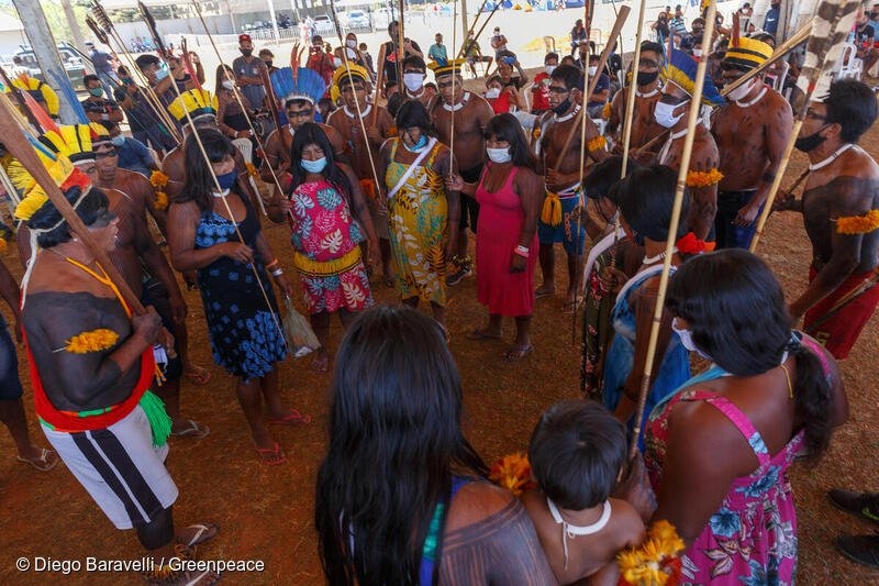 Brasilia, in 5000 al raduno per attendere il giudizio sulle terre indigene