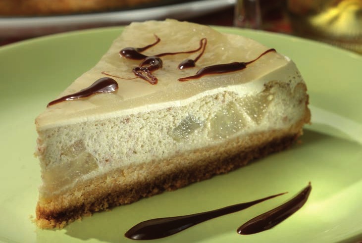 Cheesecake vegan con le pere