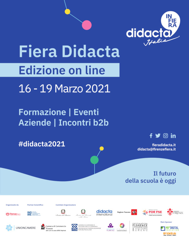 Conto alla rovescia per Didacta Italia 2021, on line dal 16 al 19 marzo