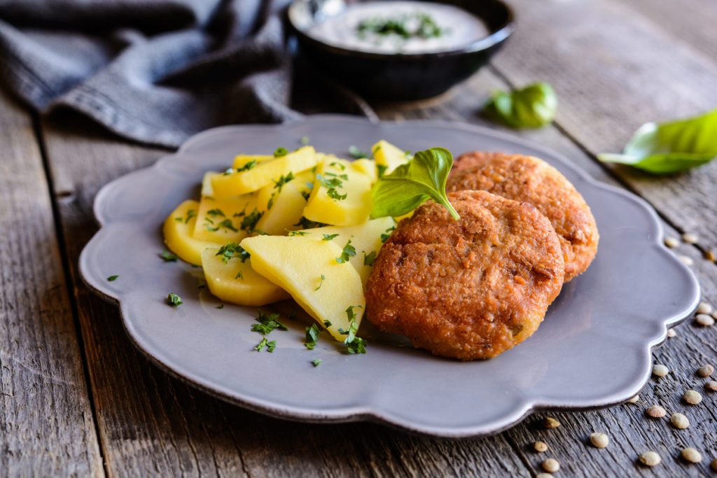 Crocchette di lenticchie e patate