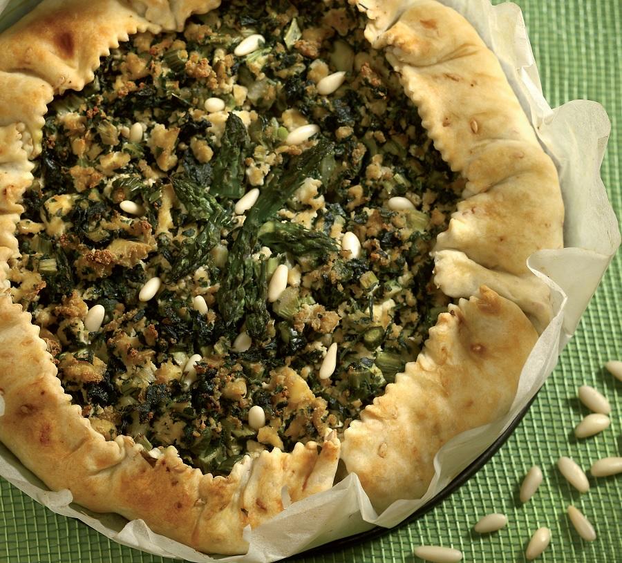 Crostata salata di primavera