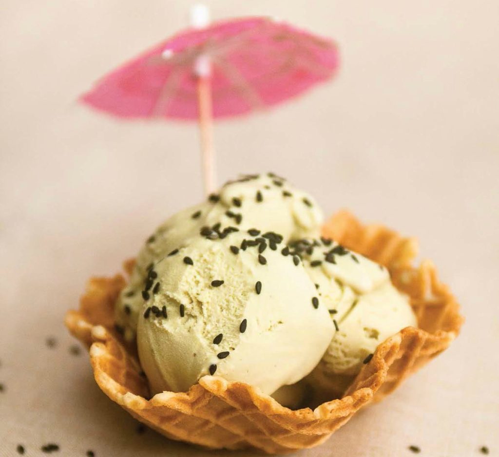 Gelato al tè matcha