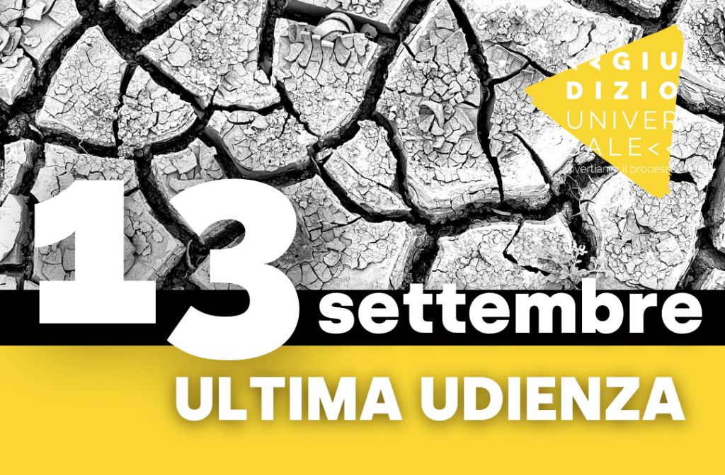 “Giudizio Universale”: causa per il clima, terza udienza