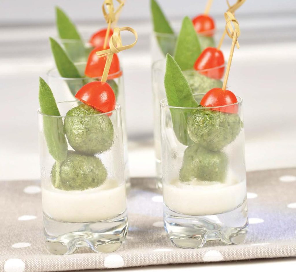 Gnudi burro e salvia in versione finger food