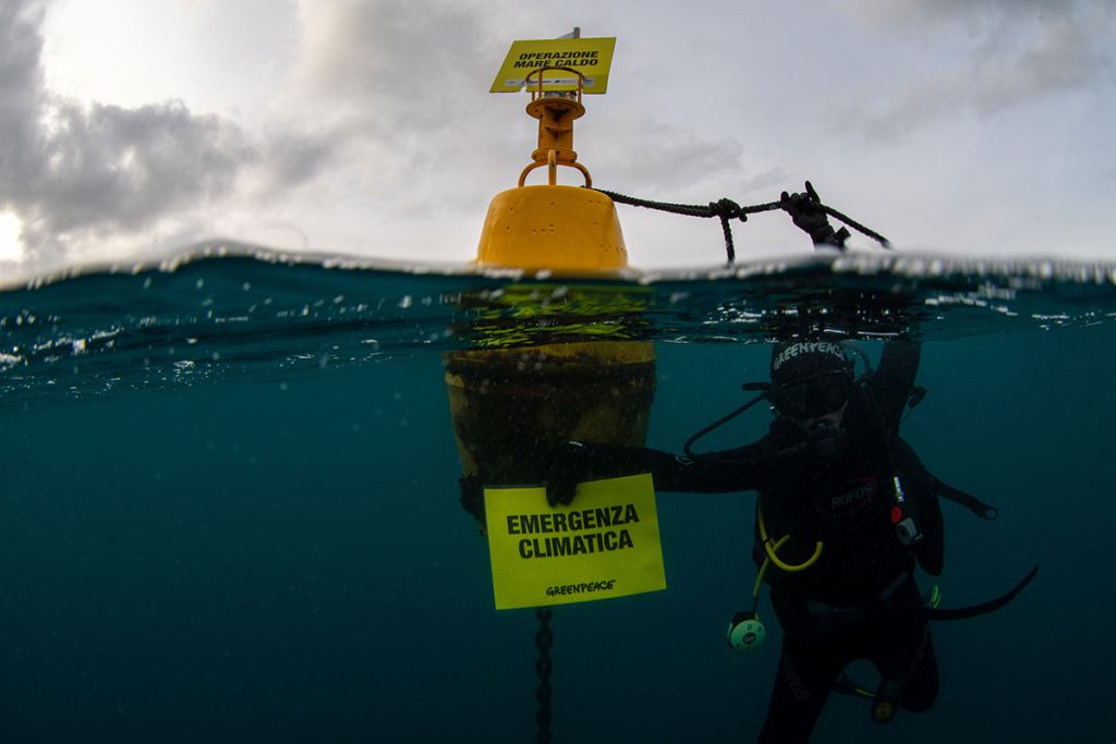 Greenpeace: «Crisi climatica, i mari italiani si riscaldano»