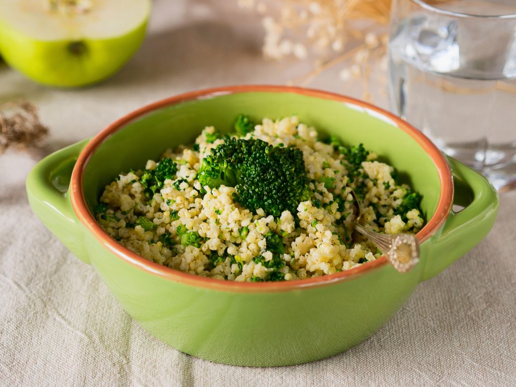 Miglio con broccoli e cavolfiore