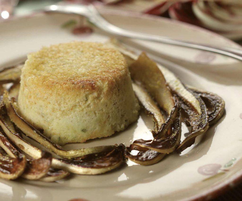 Muffin salati di tofu con radicchio lungo trevisano