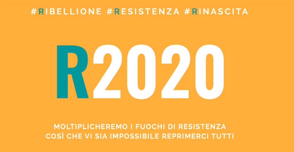 Nasce #R2020. I promotori: «La Rete che unisce coloro che Resistono, Reagiscono e si Reiventano»