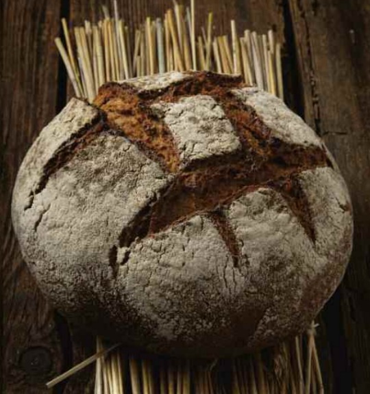 Pane di segale con frutta secca e pasta madre