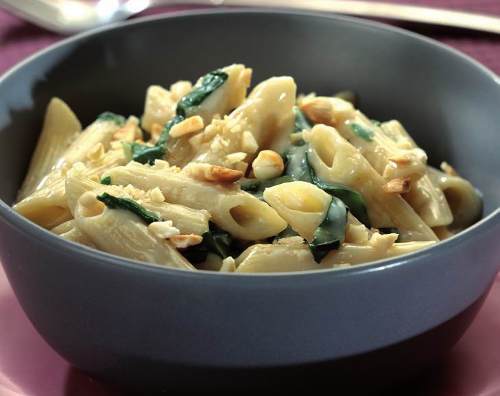 Penne alla crema di bietole