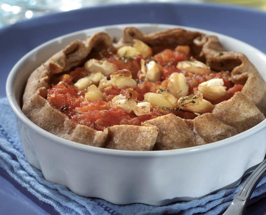 Quiche ai pomodori e cannellini