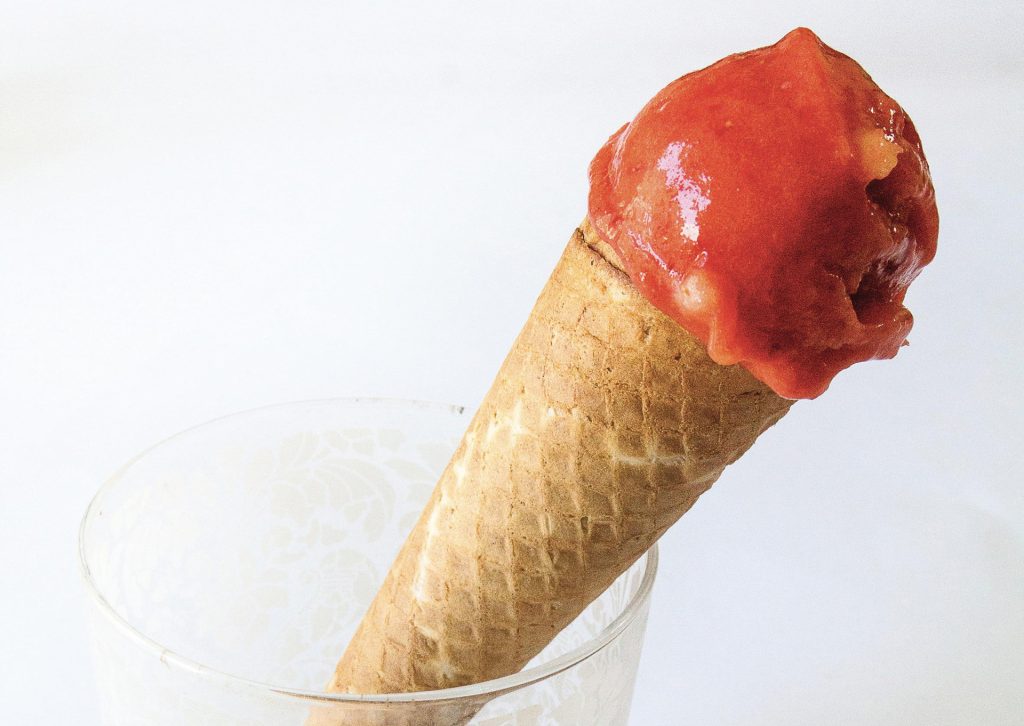 Sorbetto di mela e fragola