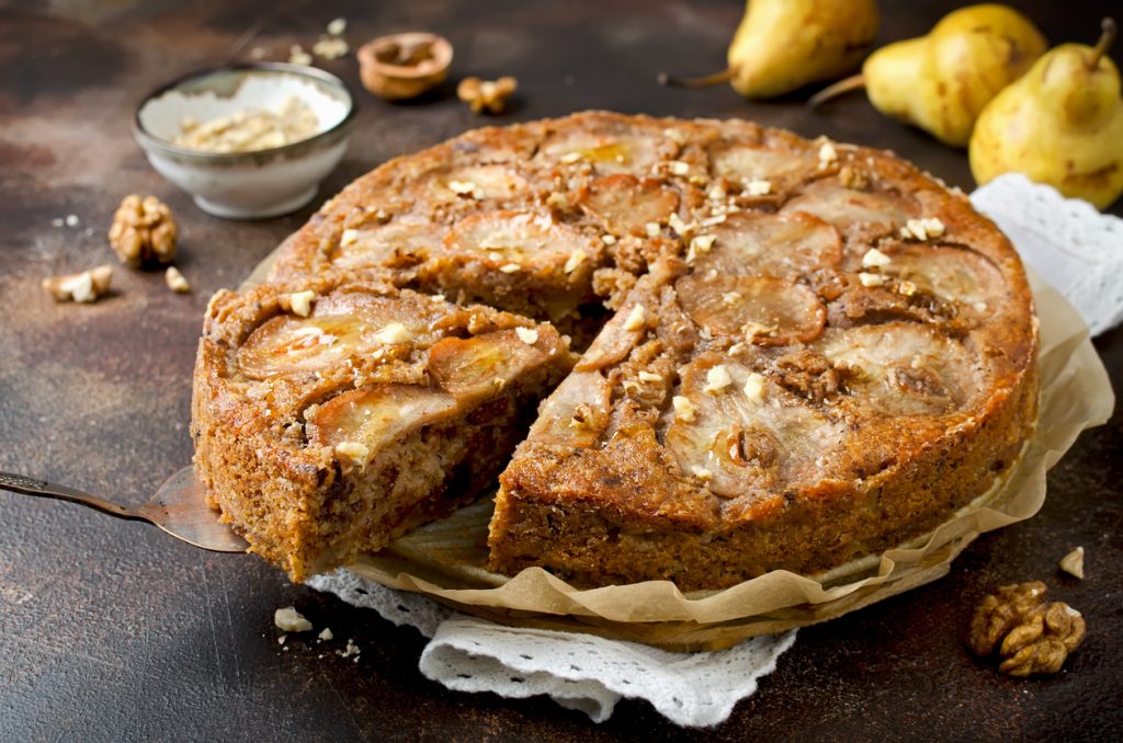 Torta di pere con cannella