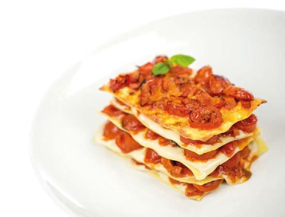 Lasagna con pomodori ciliegini