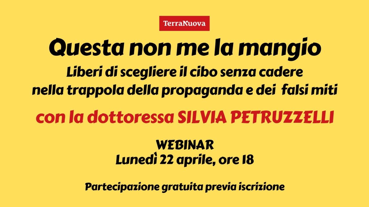 “Questa non me la mangio”: puoi rivedere qui il webinar gratuito con Silvia Petruzzelli