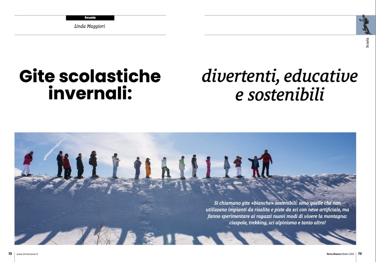 In gita d’inverno con la scuola scoprendo ambiente e sostenibilità