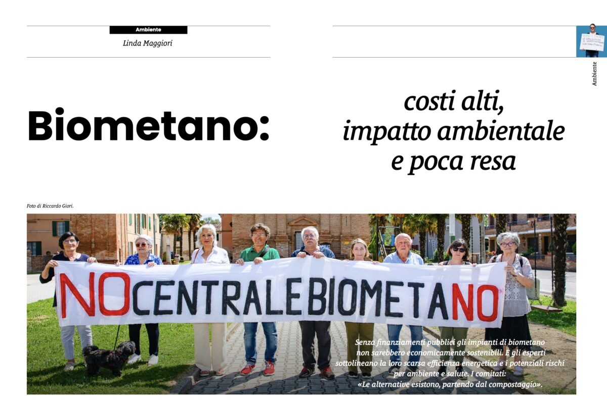 Biometano: costi alti, impatto ambientale e poca resa