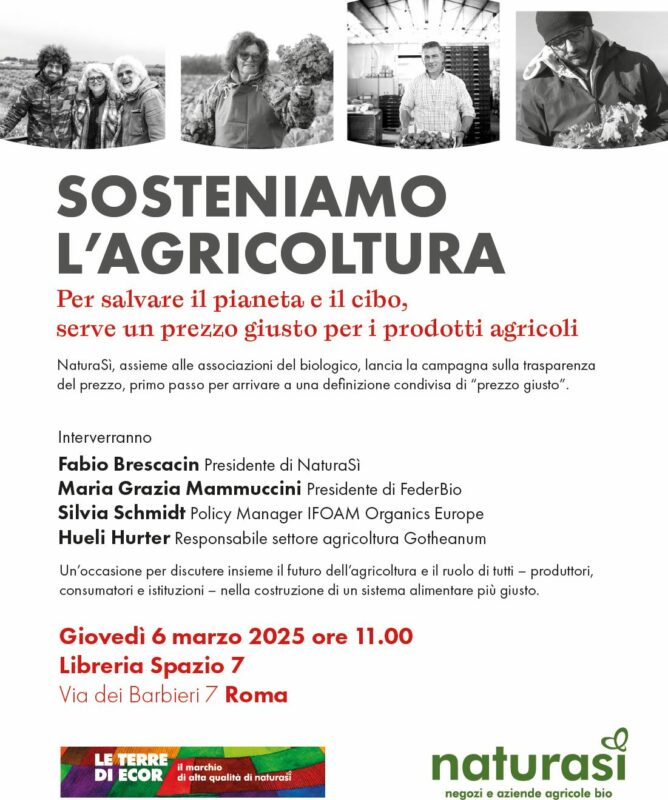 "Sosteniamo l'agricoltura": evento a Roma