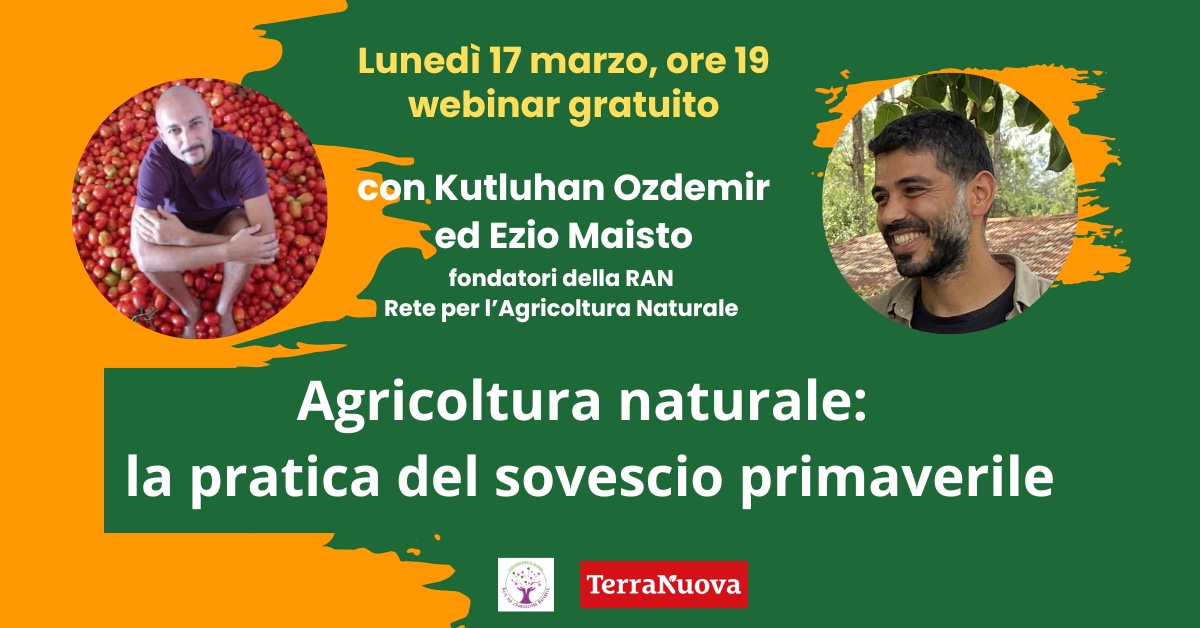 “Agricoltura naturale: la pratica del sovescio primaverile”: webinar gratuito